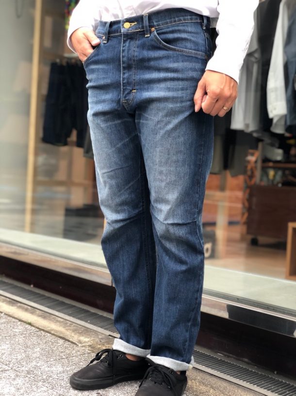 narifuri × Lee ストレッチ101Z　サイクルデニムパンツ　シルエット参考３