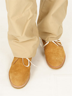 Hiroshi Tsubouchi + Bassett Walker Chukka Boot: Brown Suede Hiroshi Tsubouchi + Bassett Walker Chukka Boot: Brown Suede