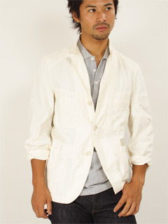 Engineered Garments Organic Cotton Work Jacket: Vanilla Engineered Garments Organic Cotton Work Jacket: Vanilla