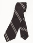 Silk Stripe Necktie: Black Silk Stripe Necktie: Black