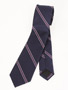 Silk Stripe Necktie: Purple Silk Stripe Necktie: Purple