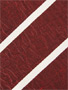 Silk Casual Stripe Necktie: Burgundy Silk Casual Stripe Necktie: Burgundy