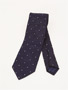 Silk Casual Dot Necktie: Navy Silk Casual Dot Necktie: Navy
