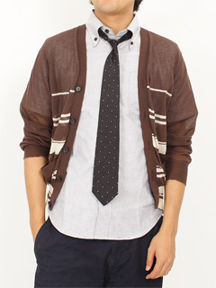 Silk Casual Dot Necktie: Black Silk Casual Dot Necktie: Black