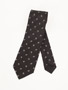 Silk Casual Paisley Necktie: Black Silk Casual Paisley Necktie: Black