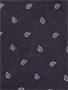 Silk Casual Paisley Necktie: Navy Silk Casual Paisley Necktie: Navy