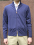 コットンのクルーネック、Vネック、ヘンリーネックのセーターを集めてみました: Ondata Cotton Cashmere Full-zip Sweater コットンのクルーネック、Vネック、ヘンリーネックのセーターを集めてみました: Ondata Cotton Cashmere Full-zip Sweater
