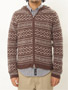 ウール、カシミアのニットカーディガンを集めてみました: ast Wool Angora Fairisle Full-zip Parka Sweater F108-453 ウール、カシミアのニットカーディガンを集めてみました: ast Wool Angora Fairisle Full-zip Parka Sweater F108-453