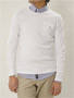 ast Cotton Stretch Long-Sleeve Crewneck Sweater S109-151: White