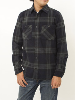 Cotton Flannel CPO Shirt 08SO-011: Black Watch Cotton Flannel CPO Shirt 08SO-011: Black Watch