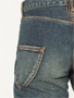 Back Flap Pkt Straight Denim Pants 20SP-02A: Vintage Wash Back Flap Pkt Straight Denim Pants 20SP-02A: Vintage Wash