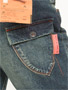 Back Flap Pkt Straight Denim Pants 20SP-02A: Vintage Wash Back Flap Pkt Straight Denim Pants 20SP-02A: Vintage Wash