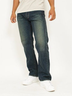 Back Flap Pkt Straight Denim Pants 20SP-02A: Vintage Wash Back Flap Pkt Straight Denim Pants 20SP-02A: Vintage Wash