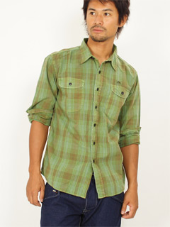 Work Shirt S-07203: Green Work Shirt S-07203: Green