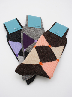 Nassow Argyle Socks: Pink, Purple, Lavender Nassow Argyle Socks: Pink, Purple, Lavender