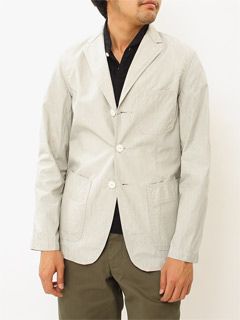 Tabloid News Dobby Stripe Cover Jacket 19210956: Brown Tabloid News Dobby Stripe Cover Jacket 19210956: Brown