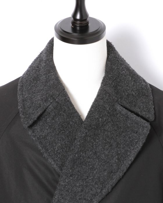Comoli Tielocken Coat J03-04005: Black Comoli Tielocken Coat J03-04005: Black