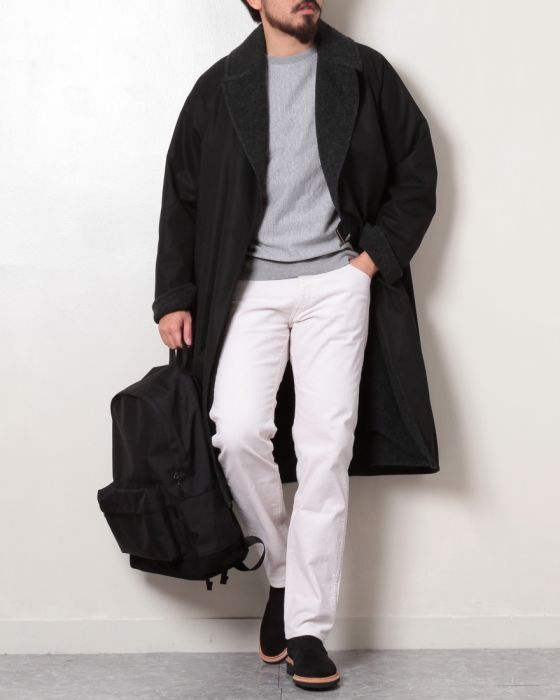 Comoli Tielocken Coat J03-04005: Navy Comoli Tielocken Coat J03-04005: Navy