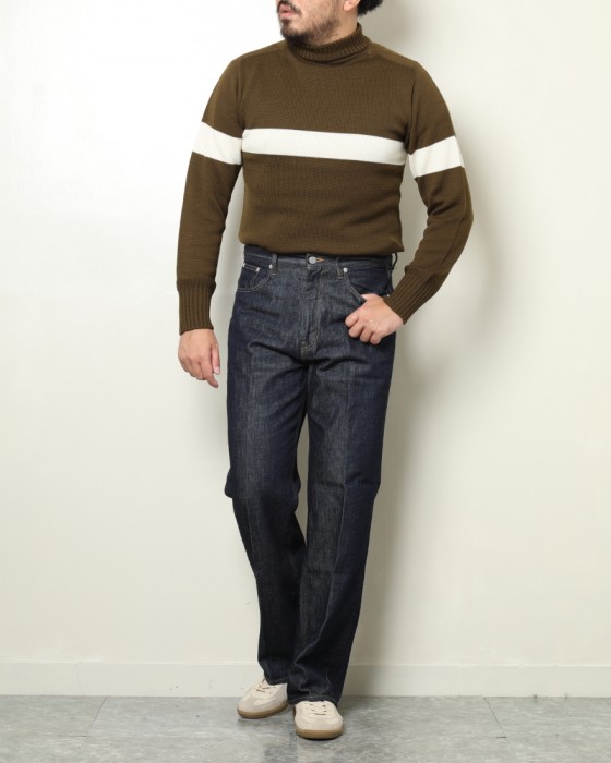 Kaptain Sunshine Seamless Naval Sweater KS8FKN06: Black Kaptain Sunshine Seamless Naval Sweater KS8FKN06: Black