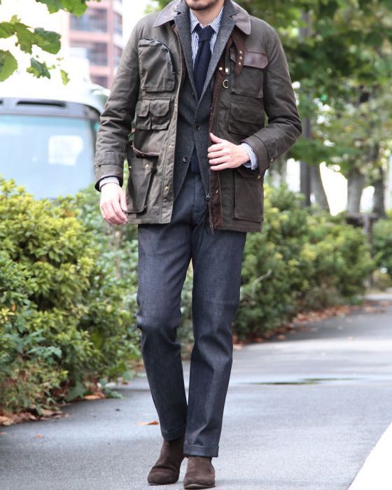 Bibury Court Oiled Cotton Field Jacket 05-BA-54: Olive Bibury Court Oiled Cotton Field Jacket 05-BA-54: Olive