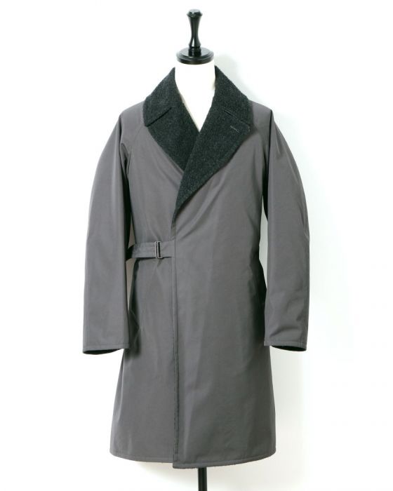 Comoli Tielocken Coat 15F-04002: Grey Comoli Tielocken Coat 15F-04002: Grey