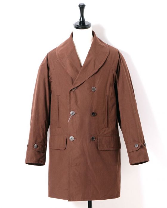 Comoli Mackinaw Coat I01-04004: Brown Comoli Mackinaw Coat I01-04004: Brown