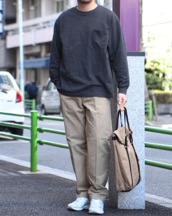 裏毛長袖クルー