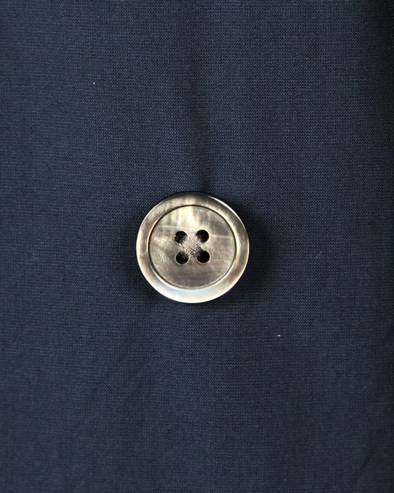 Auralee Fix Chambray Coat A5SHFC03: Navy