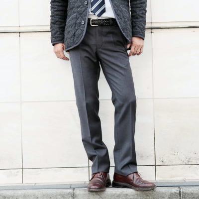 Incotex J35 Flannel Wool Pant: Charcoal