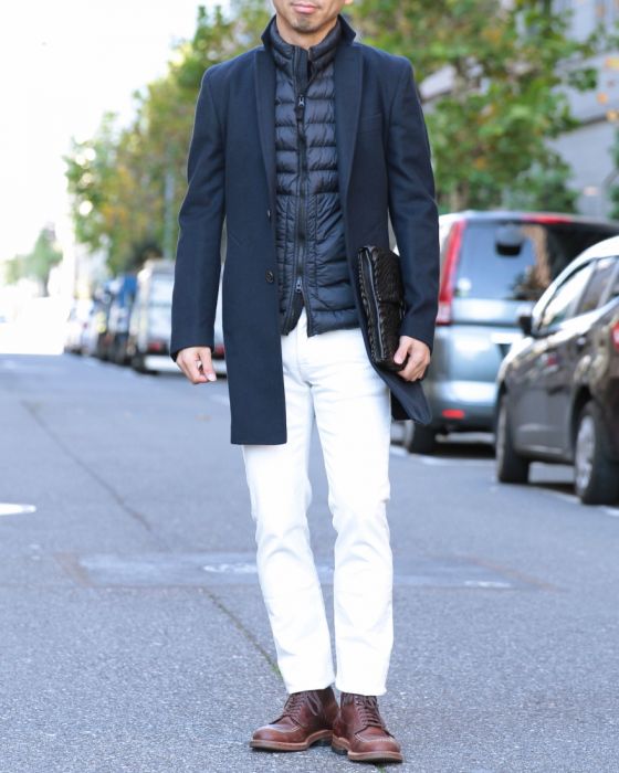 ROYALROW（ロイヤルロウ） カシミア混チェスターコート【BRIXTON】