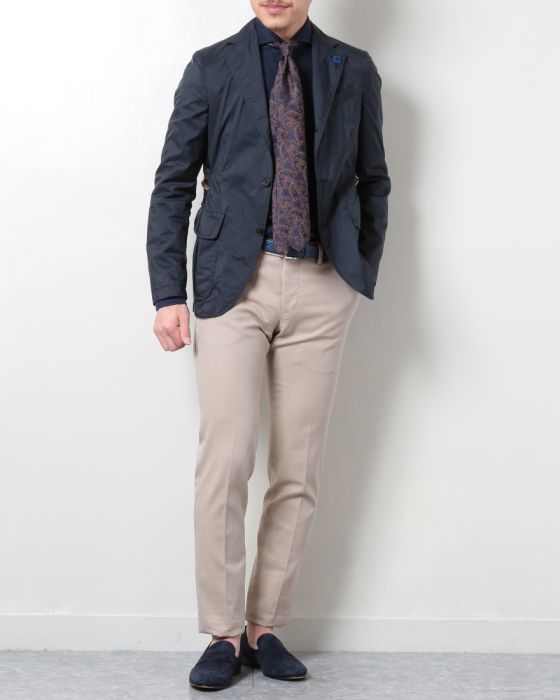 LARDINI（ラルディーニ） ナイロン サファリテーラード2Bジャケット