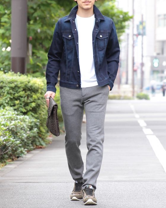 SIVIGLIA（シビリア） ストレッチジャージー ブルーインディゴデニムジャケット