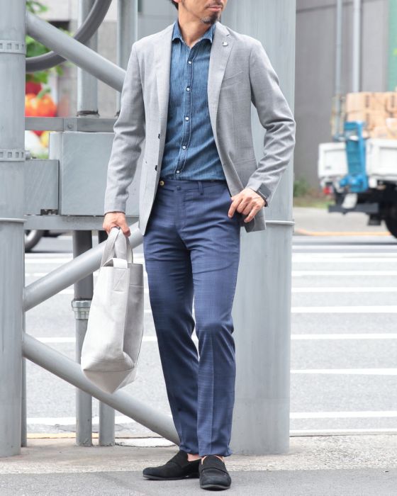 TAGLIATORE（タリアトーレ） ウールホップサック 2Bシングルジャケット【モンテカルロ】