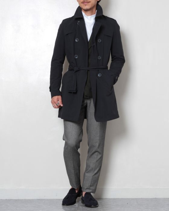 HERNO（ヘルノ） 撥水加工 ダブルトレンチコート