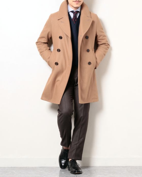 sealup（シーラップ） 中綿Thermore入り ウールメルトン　ピーコート