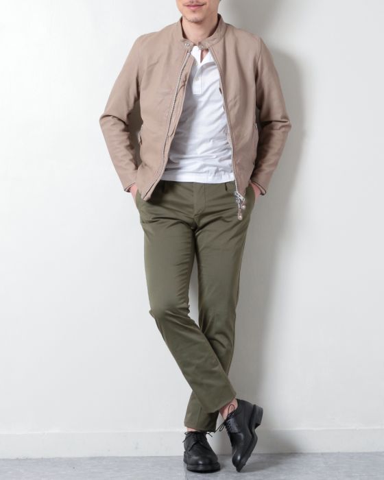 AWESOME LEATHER（オーサムレザー） ゴートスキン　レザーシングルライダース