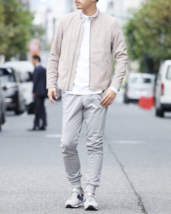 AWESOME LEATHER（オーサムレザー） ゴートスエード シングルライダース