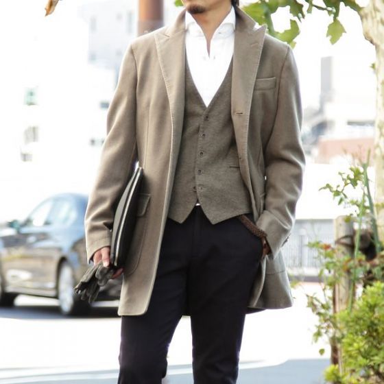 LUBIAM ウールシングルコート