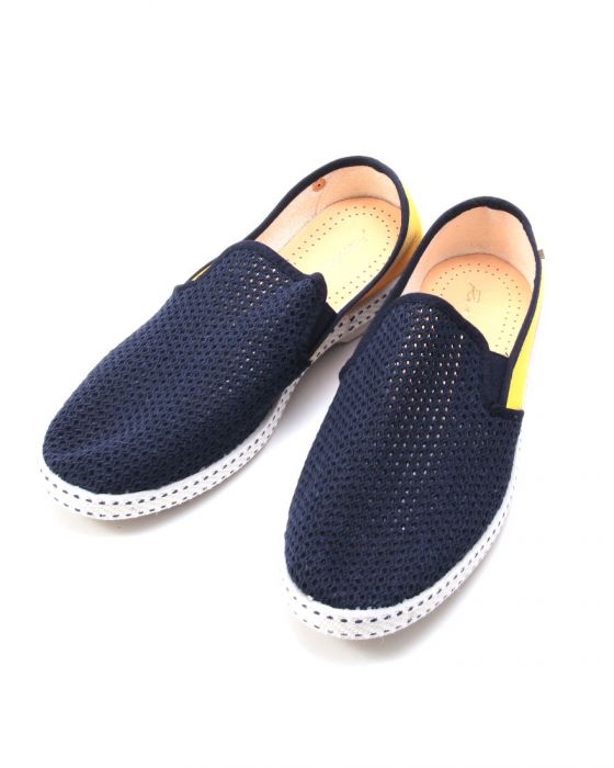 ネイビー アシンメトリースリッポン【Pavillon Coupe Marine Jaune】