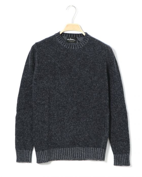 メランジクルーネックロングスリーブニット【airjumper】