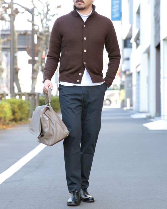 ZANONE（ザノーネ） スタンドカラーボタンカーディガン【KYOTO】