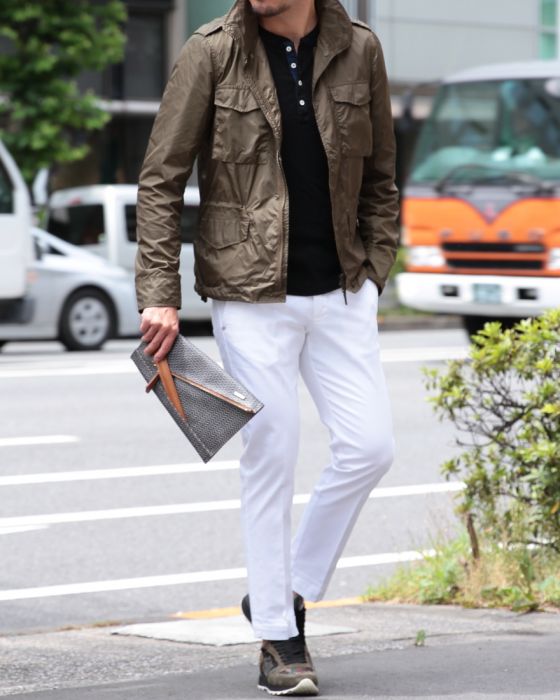 Aspesi Minifield Vento Jacket I117-7954-85: Khaki Aspesi Minifield Vento Jacket I117-7954-85: Khaki