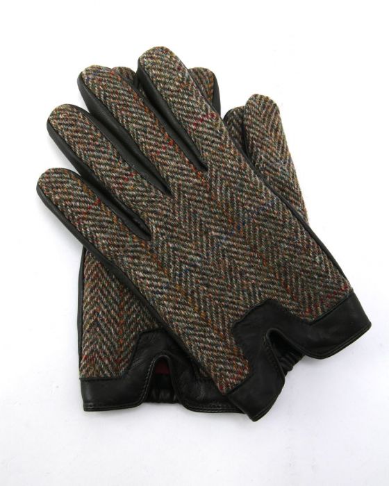 Dents Harris Tweed Back Hairsheep Leather Gloves 15-1599