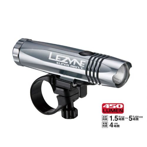 LEZYNE（レザイン） SUPER DRIVE 450LUMEN USB LED LIGHTS