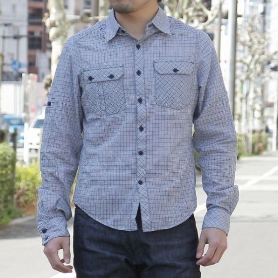 nauiiEj `FbNOX[uVcynau Checked Out Long Sleeve Shirtz