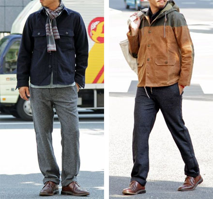 WOOL DECK PANTS