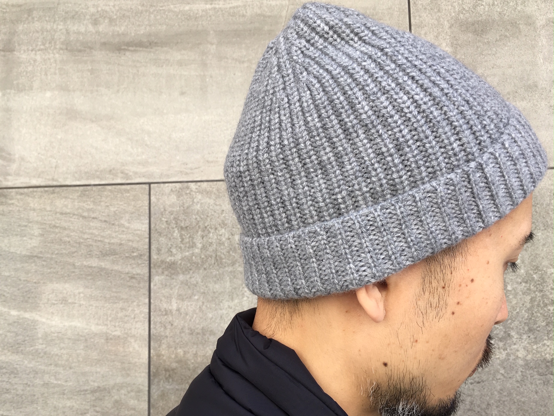 クルチアーニ　カシミヤニット帽　ミディアムグレー クルチアーニ カシミヤニット帽 ミディアムグレー クルチアーニ