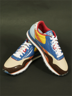 Reebok x Rolland Berry CL Nylon RBC Patent Beige / Blue