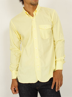 Broadcloth Buttondown Shirt: Yellow Broadcloth Buttondown Shirt: Yellow