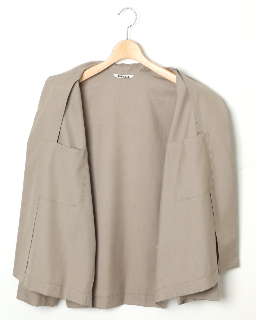 トロピカルウール×シルクシャツジャケット【WOOL SILK TROPICAL SHIRTS ...